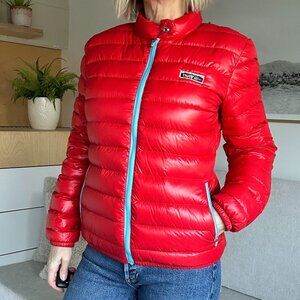 Aritzia TNA Lightweight Puffer Jacket in Red size Medium